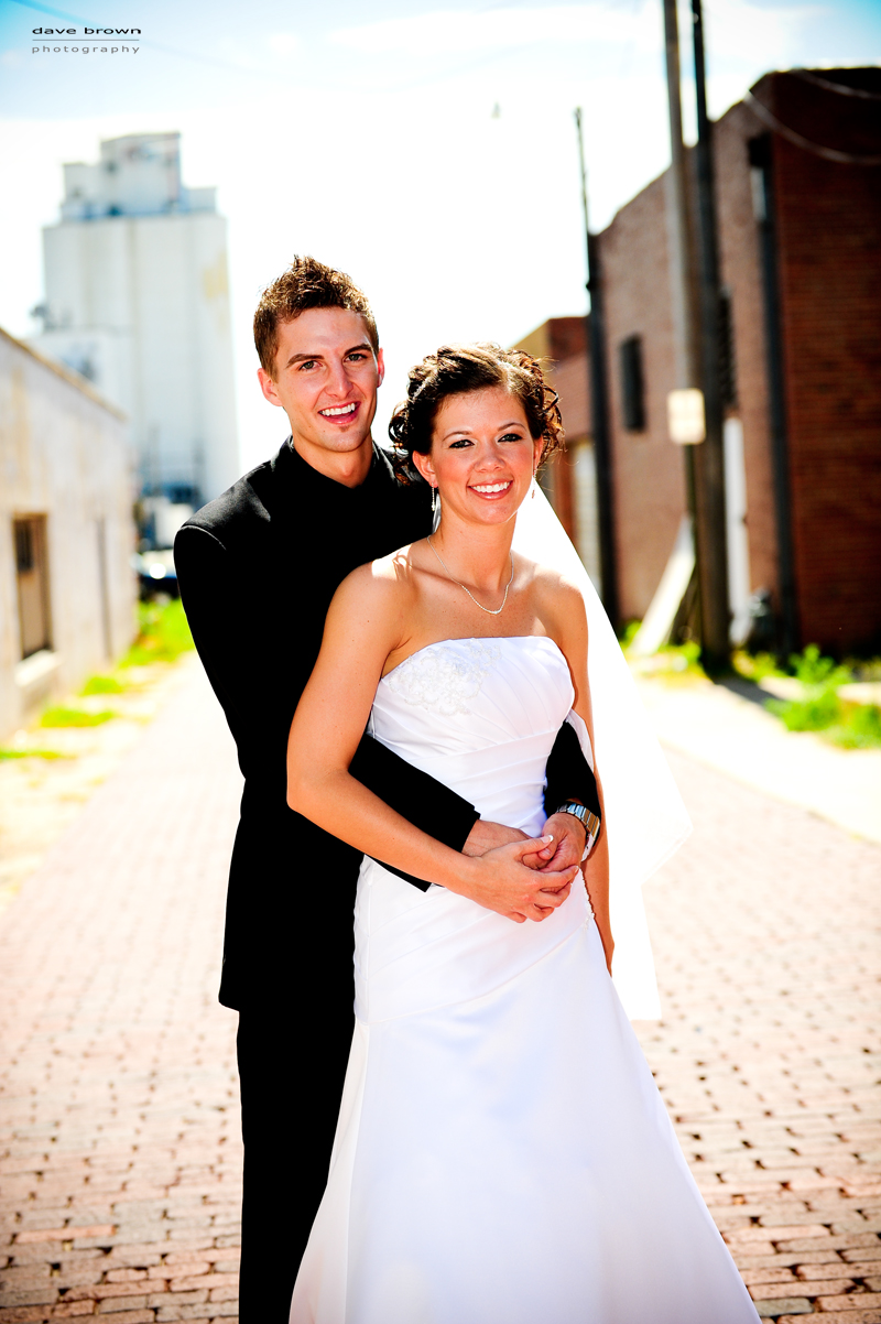 Jan and Andrew on Brick road by Hudson Valley Wedding Photographer