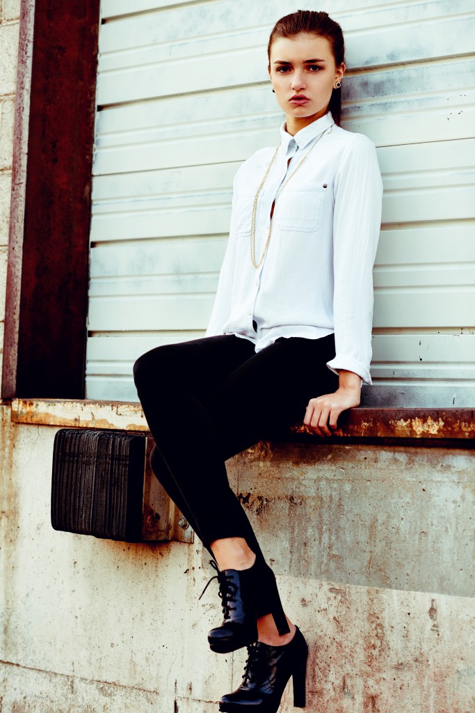 Hudson Valley Portrait Photographer rusted shipping dock